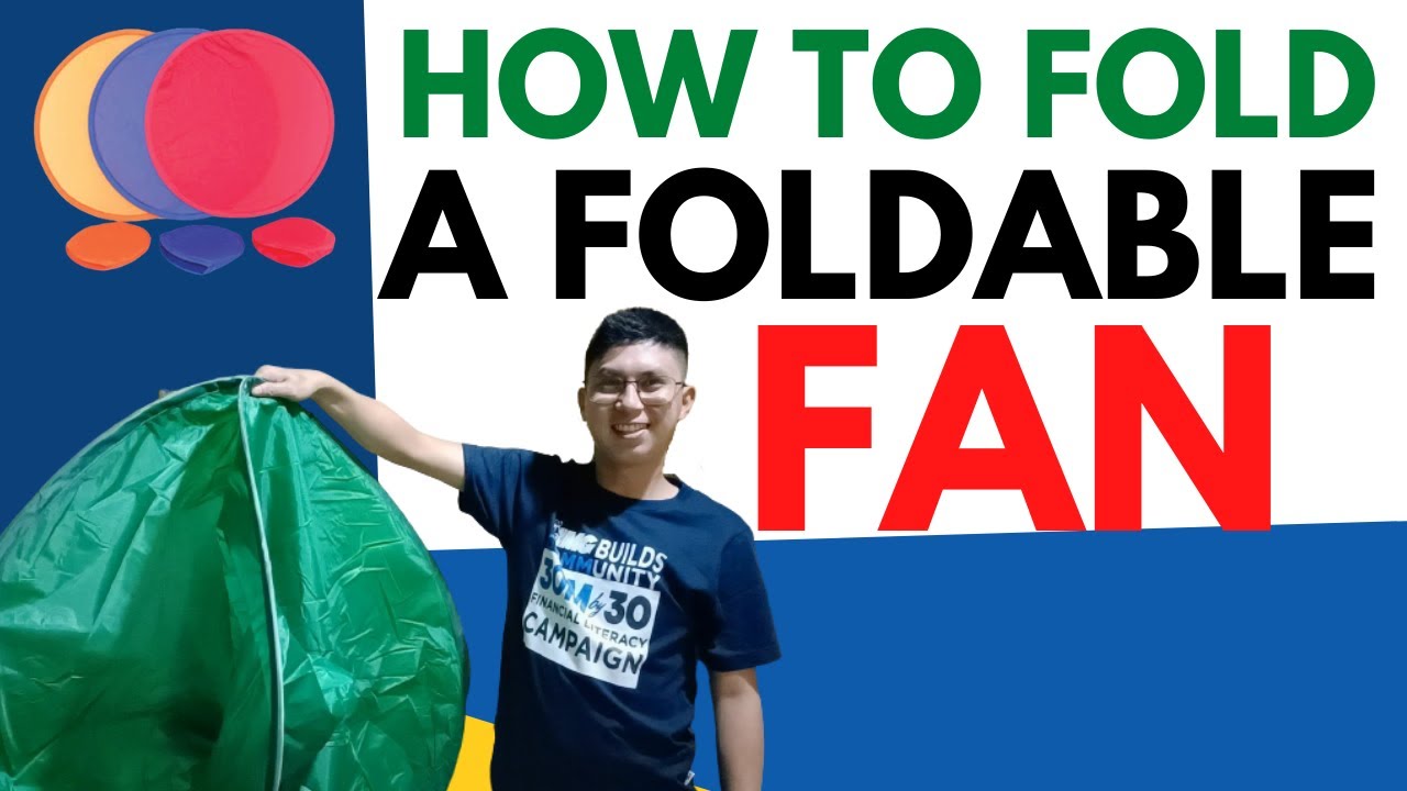 How to Fold a Foldable Round Fan | Reflector | Green Screen Background