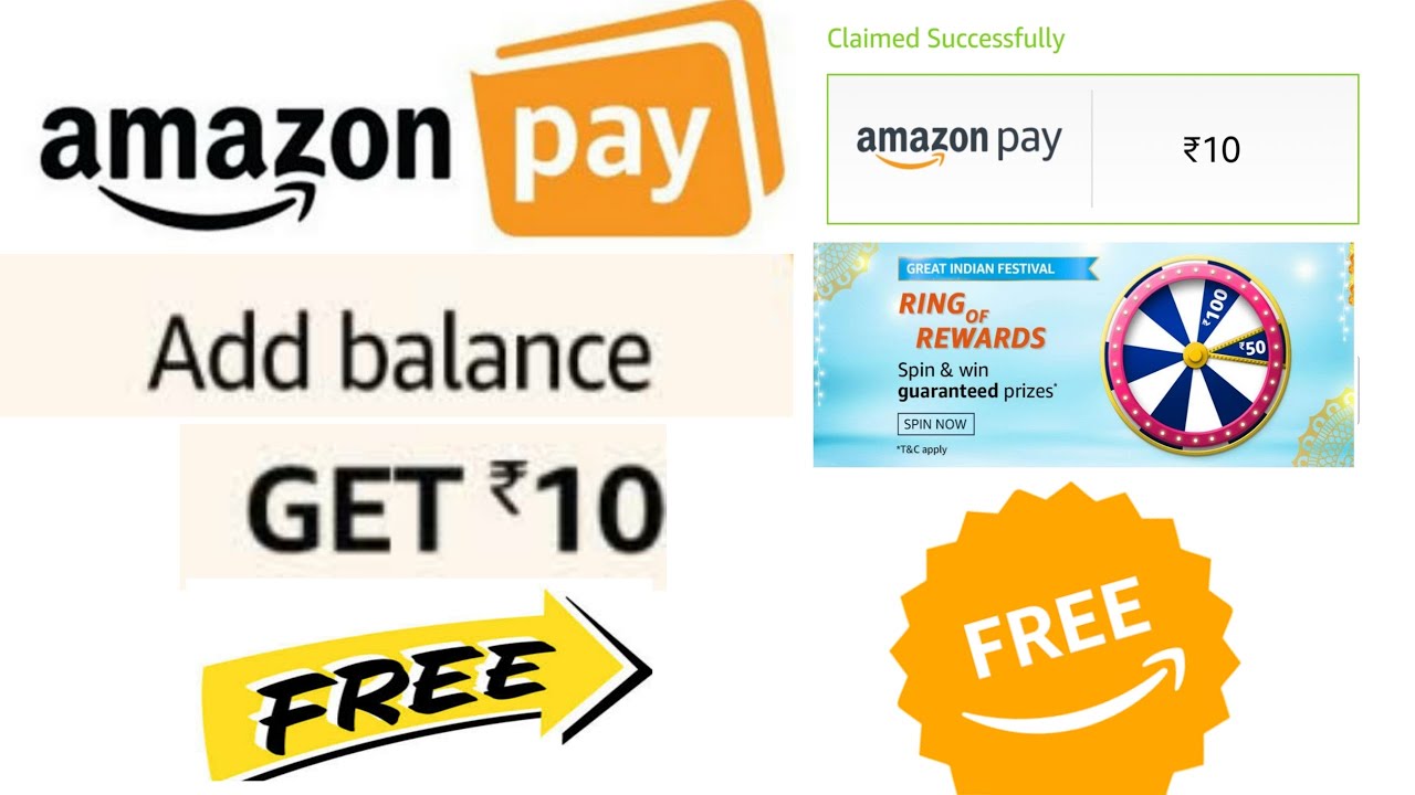 FREE AMAZON PAY BALANCE !! AMAZON ADD MONEY