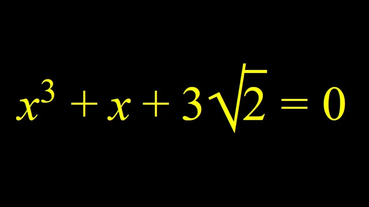 Solving a Cubic Equation in Two Ways