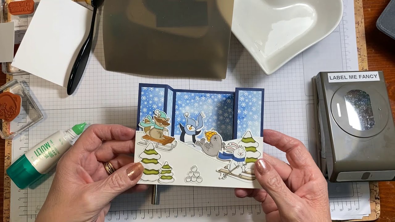 Freezin Fun Bridge Fold Card
