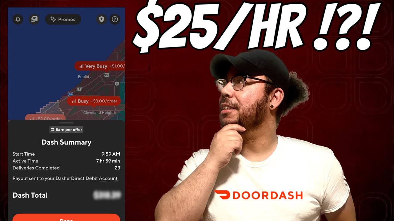 Can You Make $25/HR Using ONLY Doordash in 2024 ?