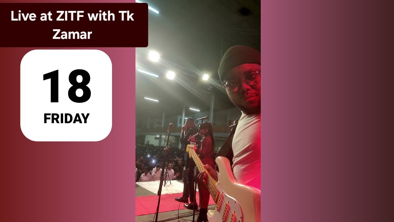 Ndiye Jesu live guitar with @TakesureZamarNcube  at ZITF  Hall 1, Prayer and Worship Night.