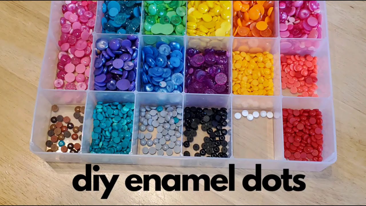 DIY ENAMEL DOTS USING PEARLER BEADS