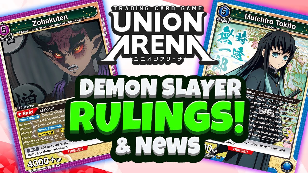 Правила Demon Slayer, которые вам необходимо знать, и новости Union Arena! Новые правила для Demo...