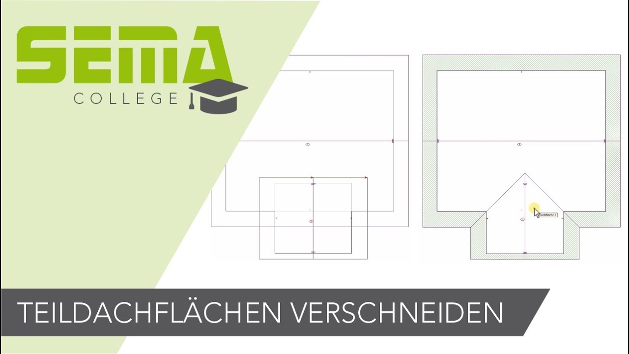 Tipps & Tricks: Dachfl&auml;chen &uuml;ber Teildach verschneiden