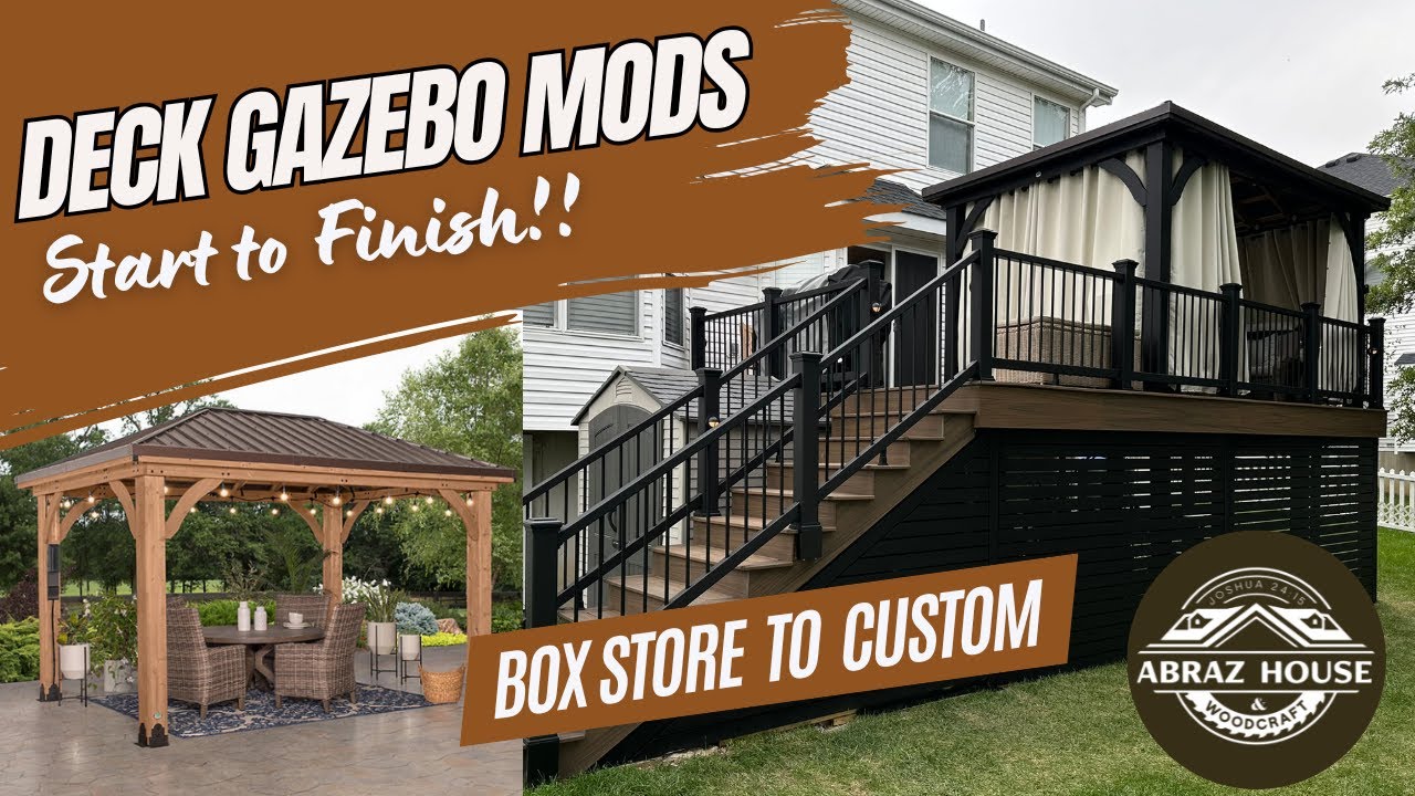 Enhancing My Sam's Club Backyard Discovery Gazebo Build With Amazing Add-ons! #deckgazebo