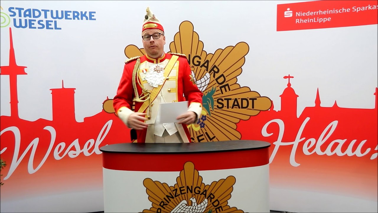 Prinzengarde der Stadt Wesel Regimentsappell 2020