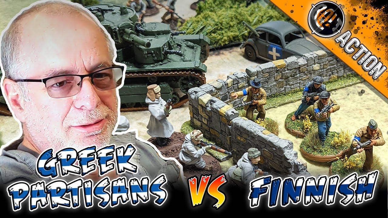 Bolt Action  battle report: Greek Partisans vs Finland -  