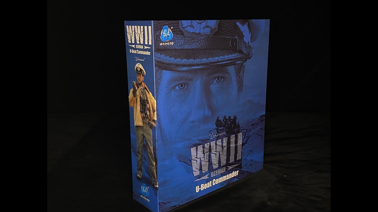 What is included in the WWII German U-boat commander action figure?