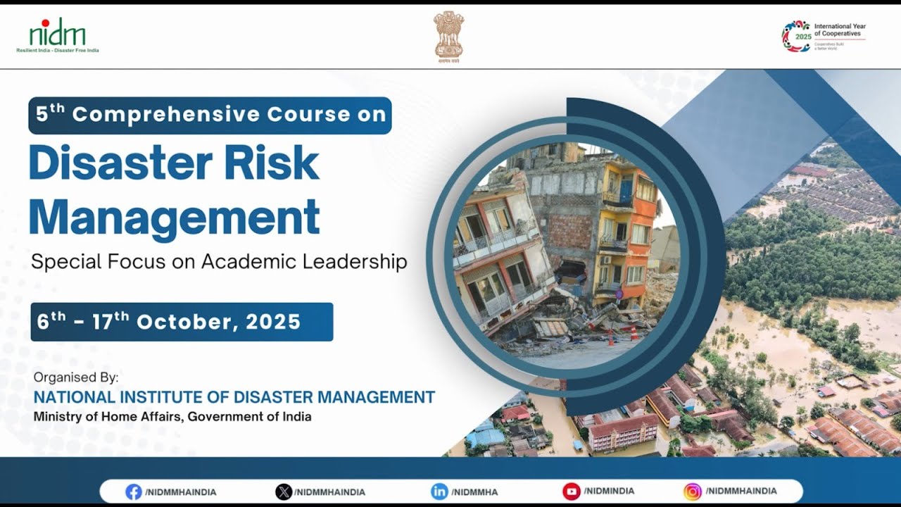 Highlights of the 5th Comprehensive Course on Disaster Risk Management | NIDM