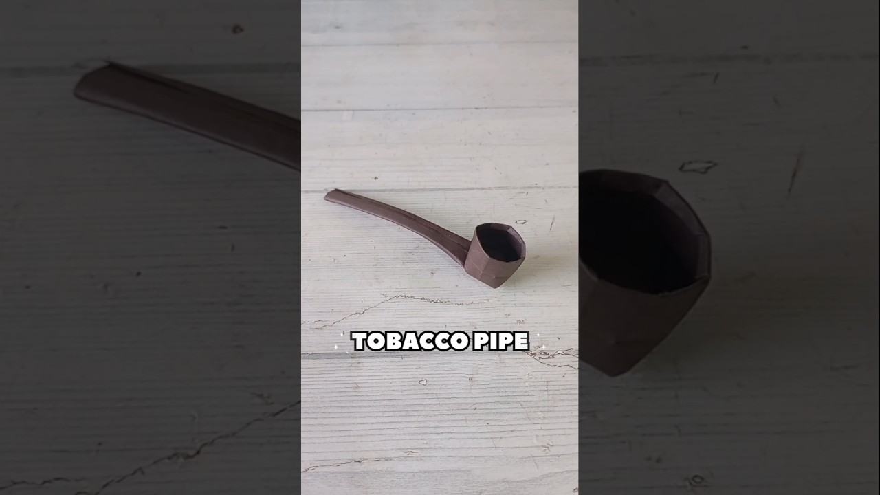TOBACCO PIPE ORIGAMI TUTORIAL| HOW TO MAKE PAPER TOBACCO PIPE CRAFT STEP BY STEP FOLDING|ARTWORK