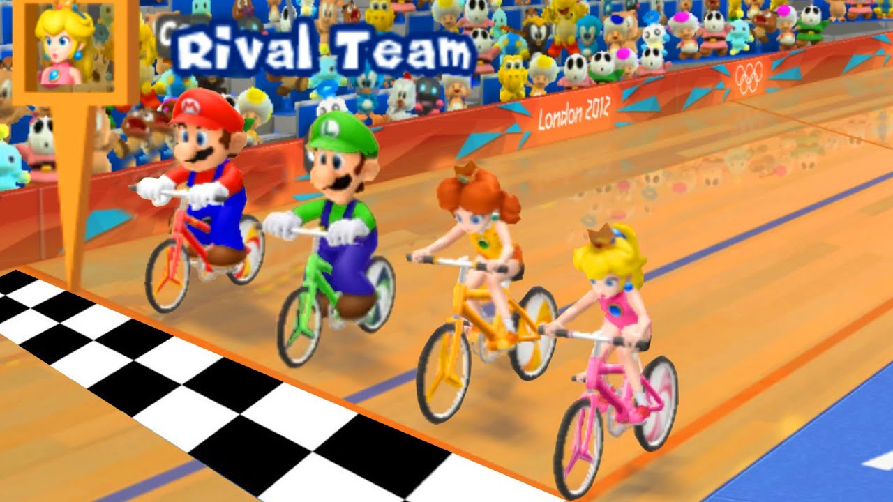 Mario & Sonic at the London 2012 Olympic Games Cycling (All Characters)
