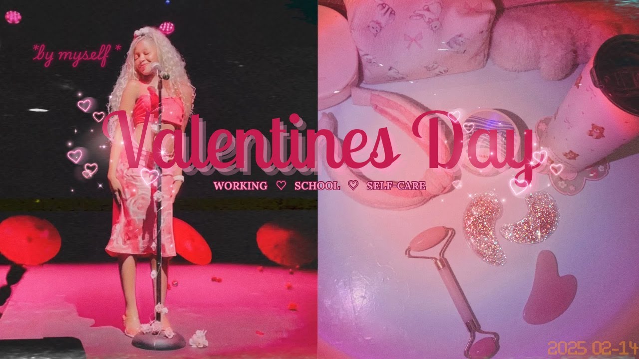 How I spent Valentine's Day alone💌: School, Working, Self-Care| South African Youtuber🍓