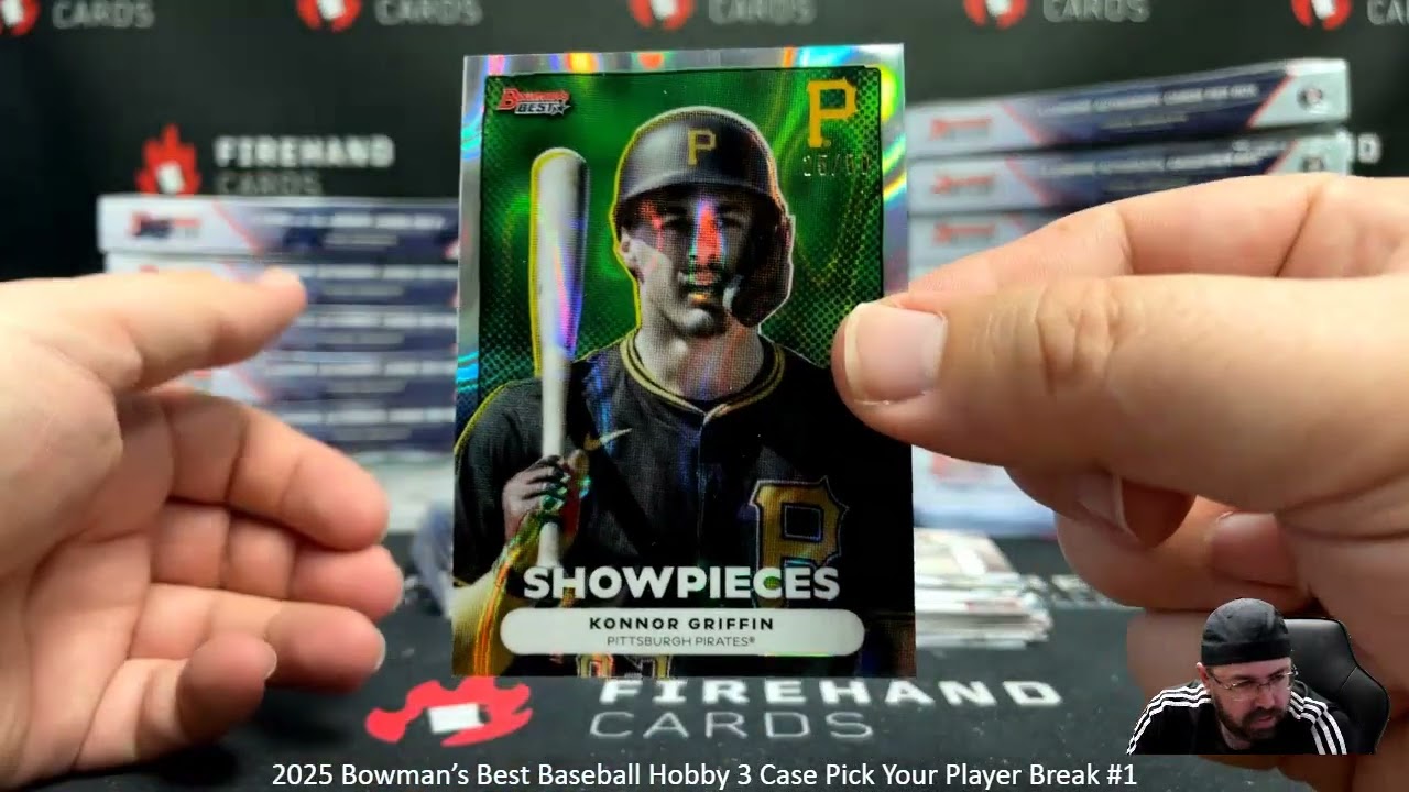 3/11/2026 2025 Bowman’s Best Baseball Hobby 3 Case Pick Your Player Break #1