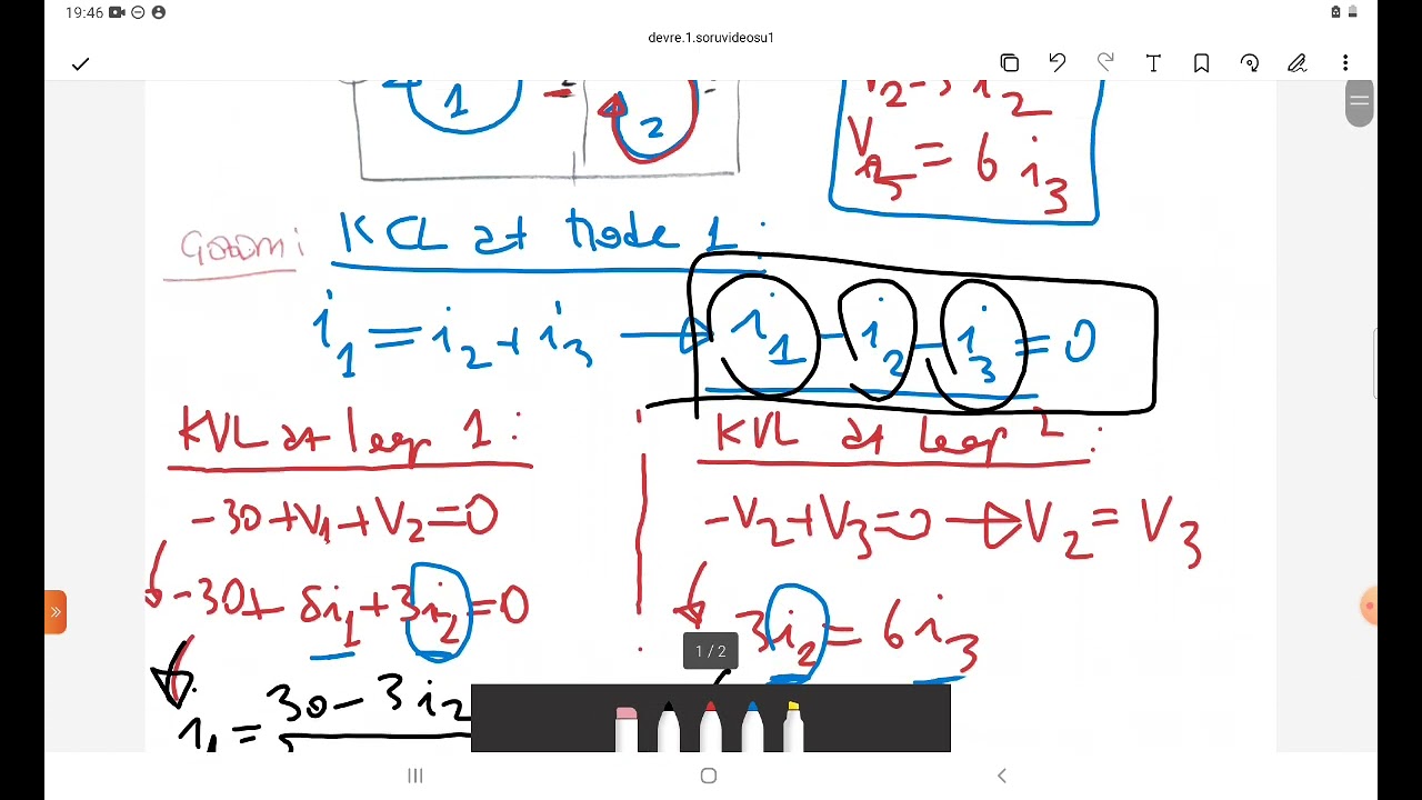 Devre Teorisi 1 | Kirchhoff Kanunları Soru Çözümü 1 (Kirchhoff's Laws Solving a Question)