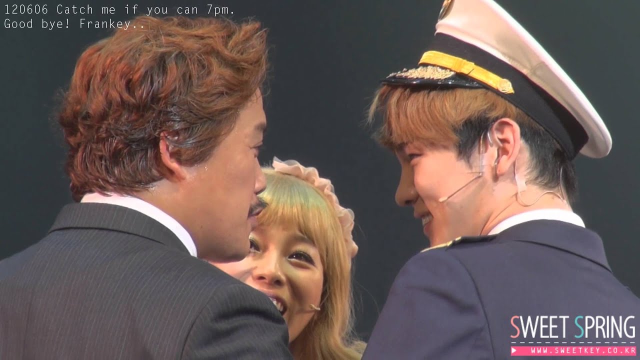 120606 shinee key Catch me if you can Good bye Frankey! 캐치미 샤이니 키 막공 커튼콜.