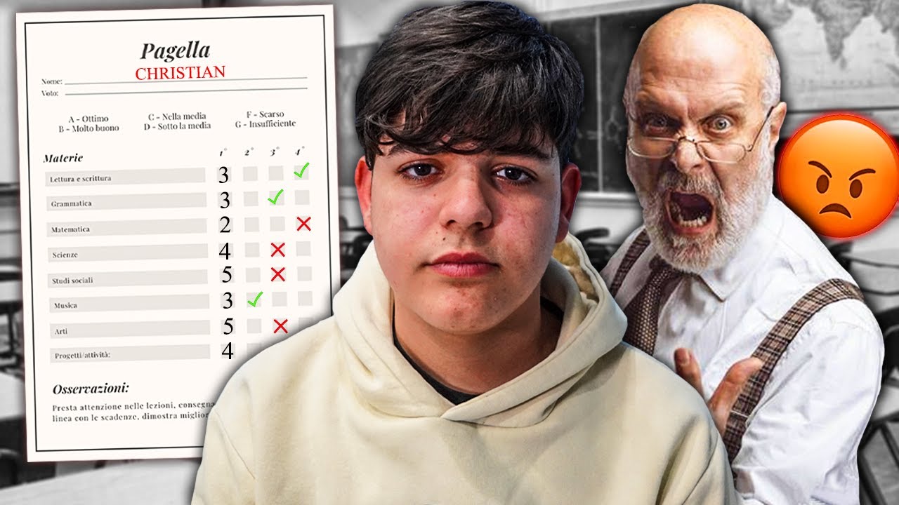 📚😞 VI MOSTRO la MIA PAGELLA del PRIMO QUADRIMESTRE!! Così non va proprio bene...