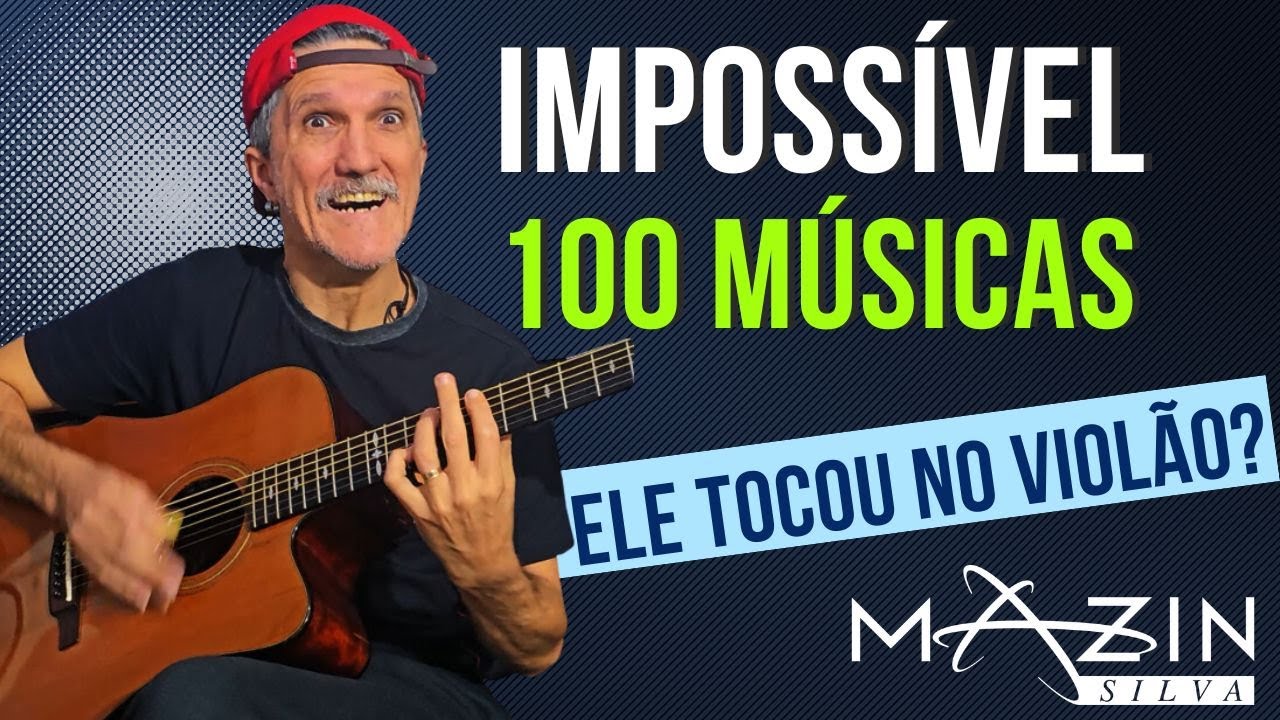 100 música tocadas no violão solo !Desafios do Filhão Mike!