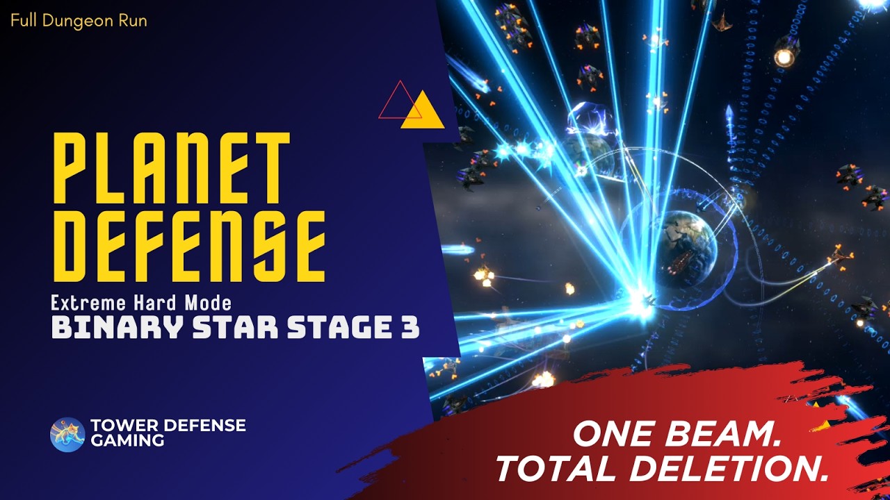 This Super Laser Ended the Invasion | Stage 3 Planet Defense HARD MODE Perfect Run