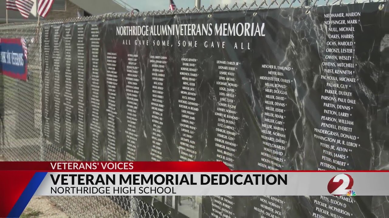 Northridge HS honors veteran alum with new memorial