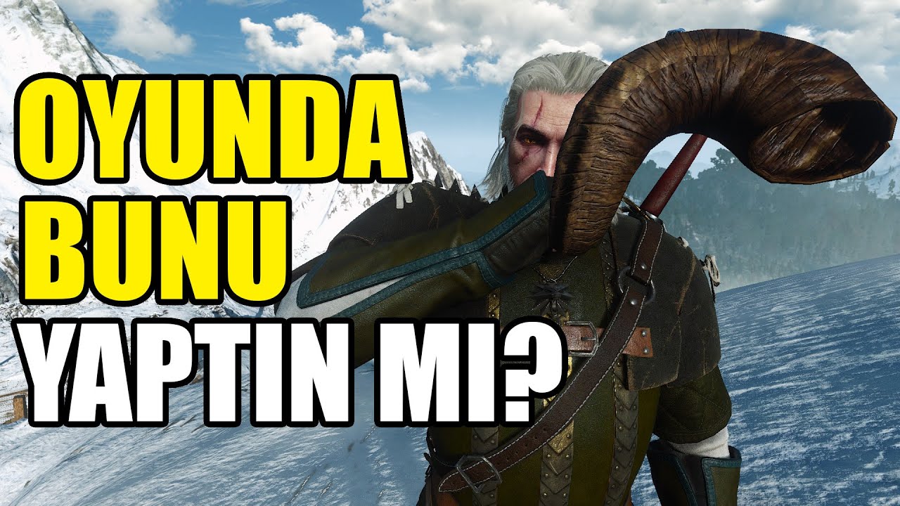 WITCHER'DA BUNU YAPABİLİRSİN