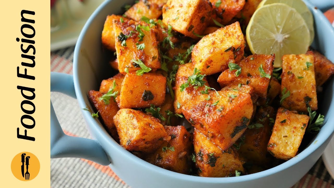 Batata Harra ( Lebanese Style Spicy Potatoes) Recipe By Food Fusion