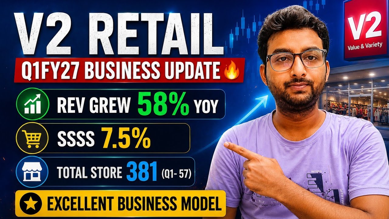 V2 RETAIL Q1FY27 BUSINESS UPDATE || 58% REV GROWTH 🔥🔥