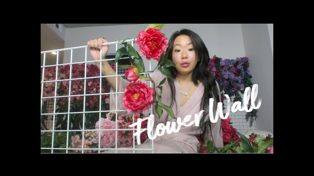 How To Make A Flower Wall Tutorial + Time Lapse