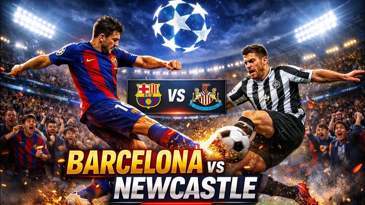 🔴Barcelona vs Newcastle LIVE 🔥 UEFA Champions League | Full Match Watch Along