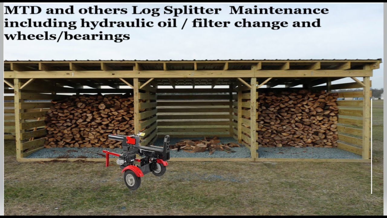 Log splitter maintenance