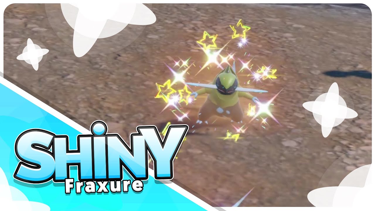 [Live] Shiny Fraxure in Scarlet & Violet!