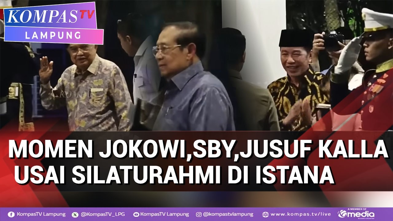 Momen Jokowi, SBY hingga Jusuf Kalla Tinggalkan Istana usai Silaturahmi