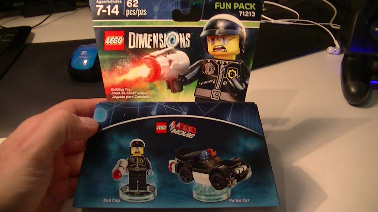 LEGO DIMENSIONS BAD COP AND POLICE CAR UNBOXING AND BUILD