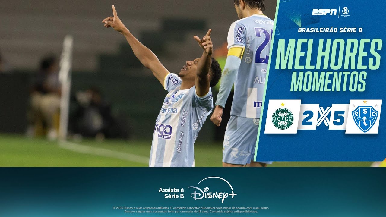PAYSANDU aplica GOLEADA contra o CORITIBA no COUTO PEREIRA em jogo de SETE GOLS | Melhores Momentos