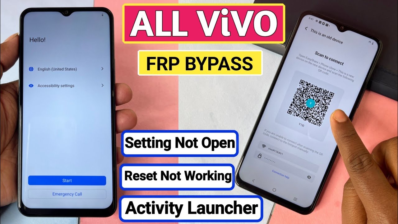 ViVO FRP 2025 Setting Not Open✌️All Vivo Frp Bypass Android 12-13-14 | Activity Launcher Setup Fail