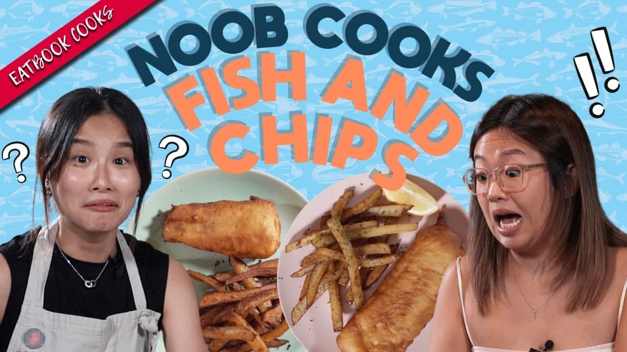 Noob Cook Tries Cooking Gordon Ramsay's Fish & Chips Recipe | Noob Cooks | EP 8