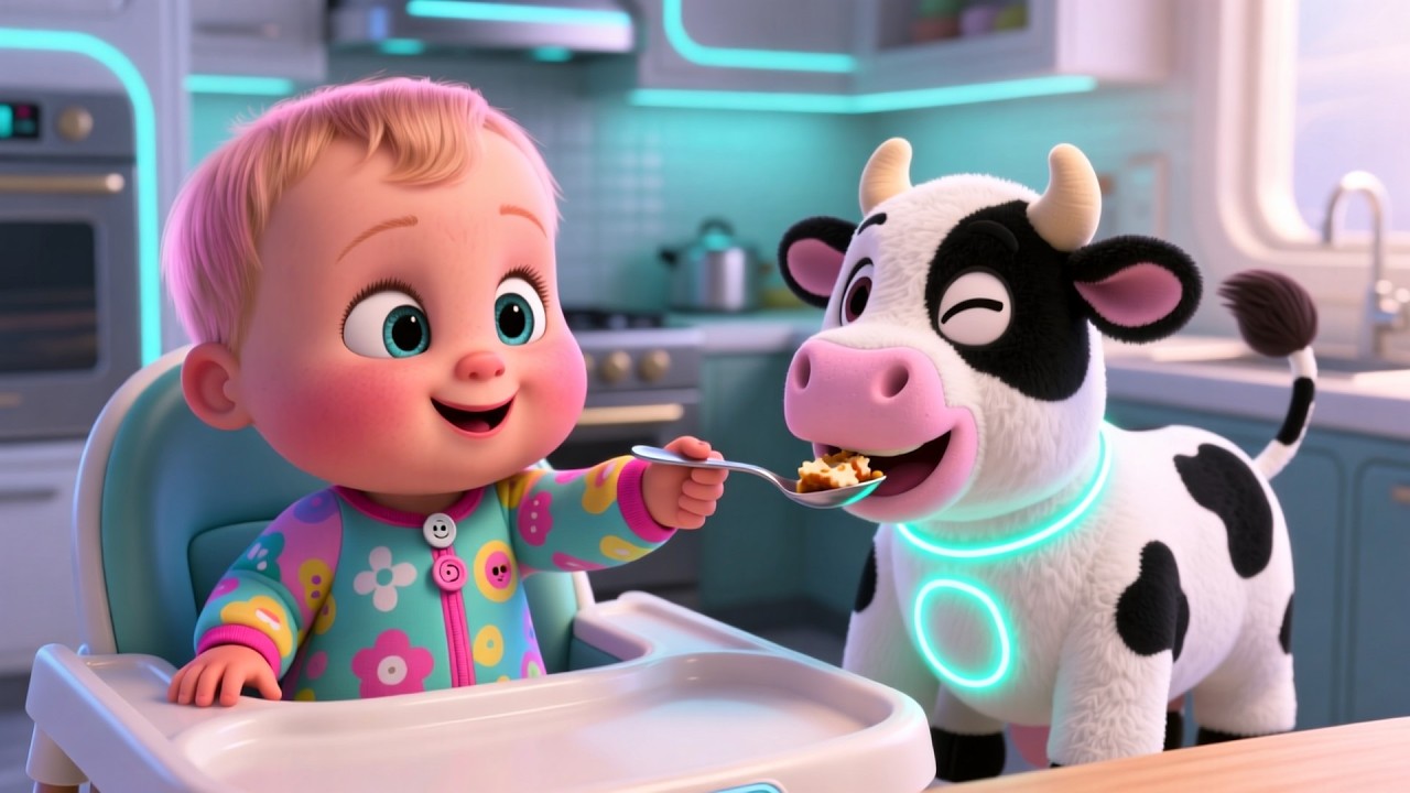 Baby Lunch Time Fun 🍽️🎶 | Fun Learning Song for Kids | Preschool Educational Video