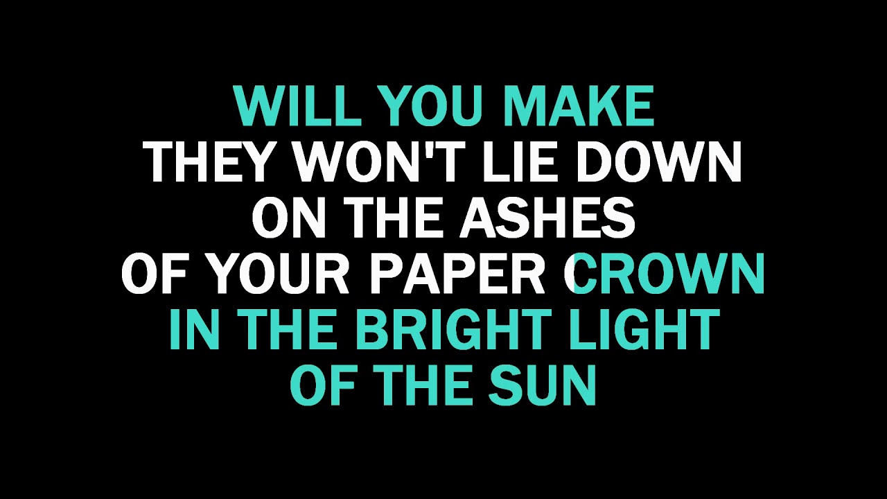 Paper Crown Karaoke Liam Gallagher