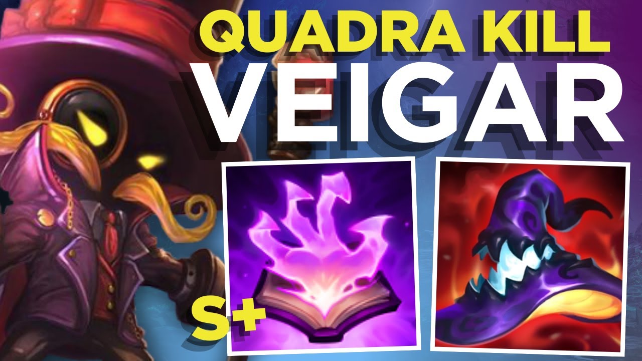QUADRA KILL WITH VEIGAR.. THE ULTIMATE DAMAGE BUILD!💥-S16 Wild Rift Gameplay