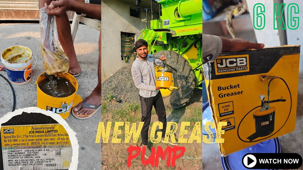 New Grease Pump-6kg ||JCB||पैसा वसूल ग्रीस पम्प भाई माजा आ गया💪@Keer farming Service12