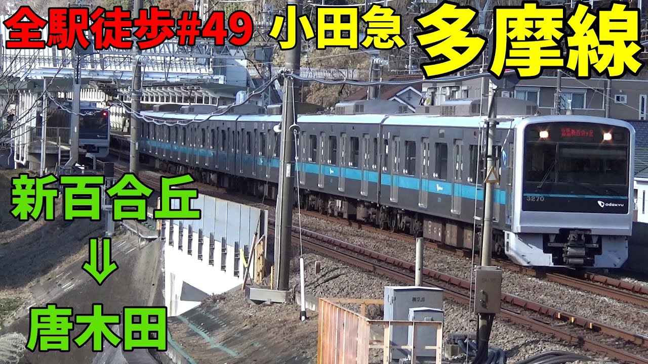 【全駅徒歩#49】小田急多摩線 新百合丘～唐木田 15.74キロ 2025年2月8日 強風の中 歩いてみた