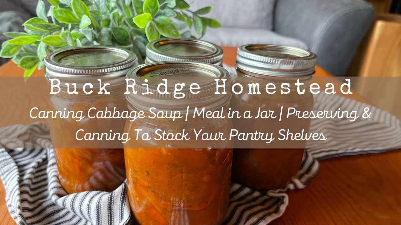 Meal in a Jar | 🥘Pressure Canning Cabbage Soup | Stock Your Pantry Shelves