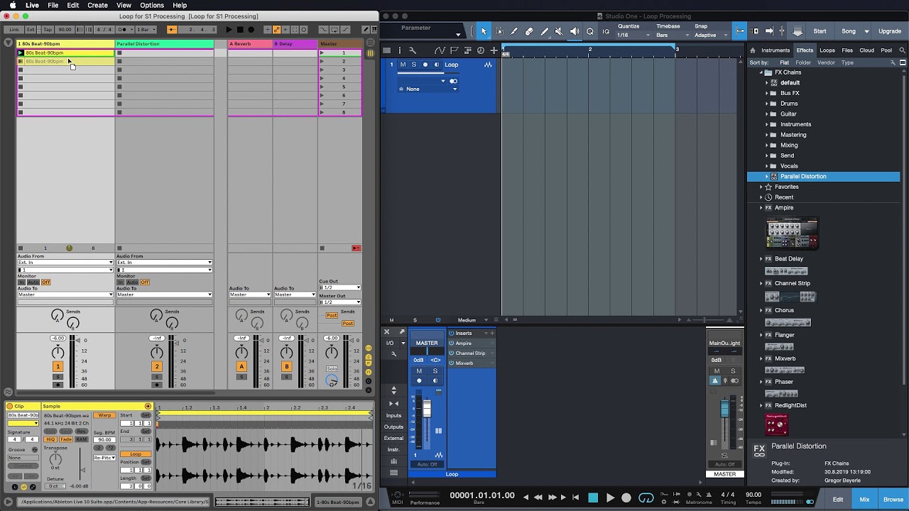 Studio One With Gregor - Using Ableton Live and Studio One side by side