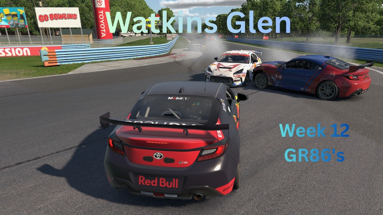 iRacing GR86's at Watkins glen 16th to 6th  0x