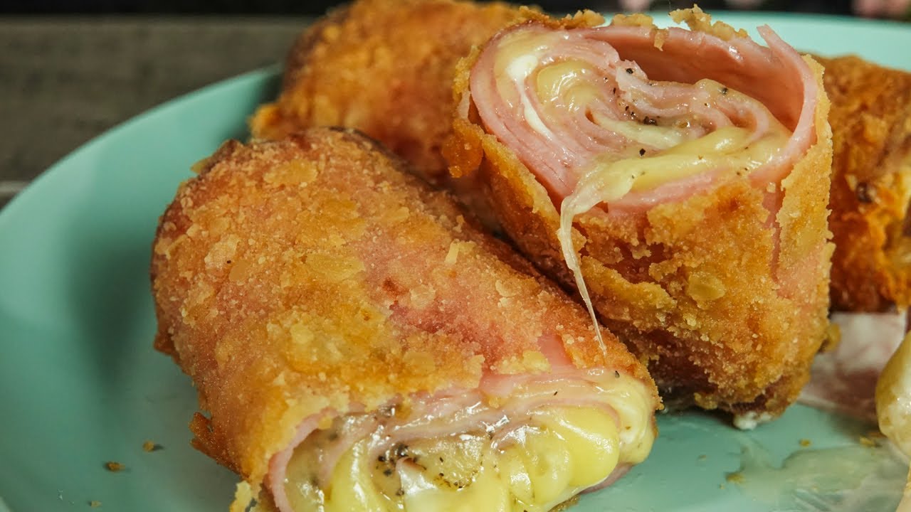 Rollitos de Jamón y Queso con Pasta INCREÍBLEMENTE Sabrosos!