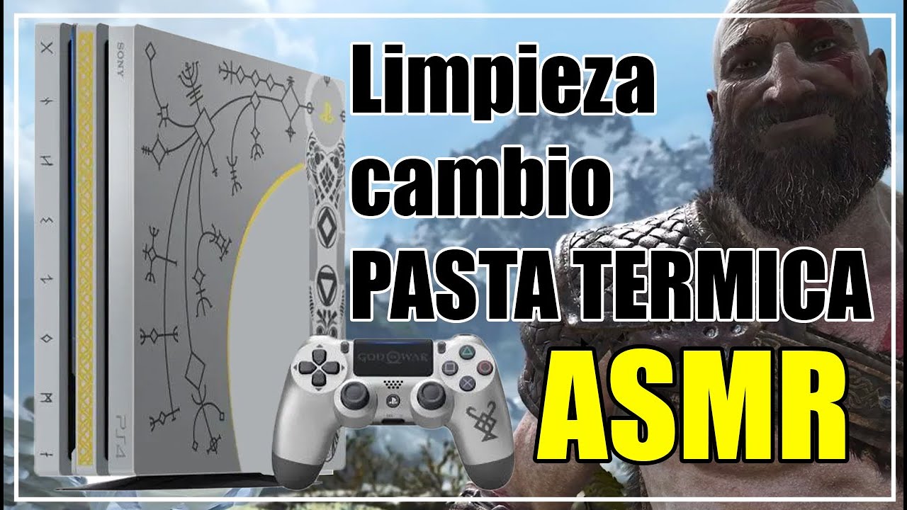 ASMR Limpieza Consola Ps4 Pro Edición God Of War Paso a Paso | JxR