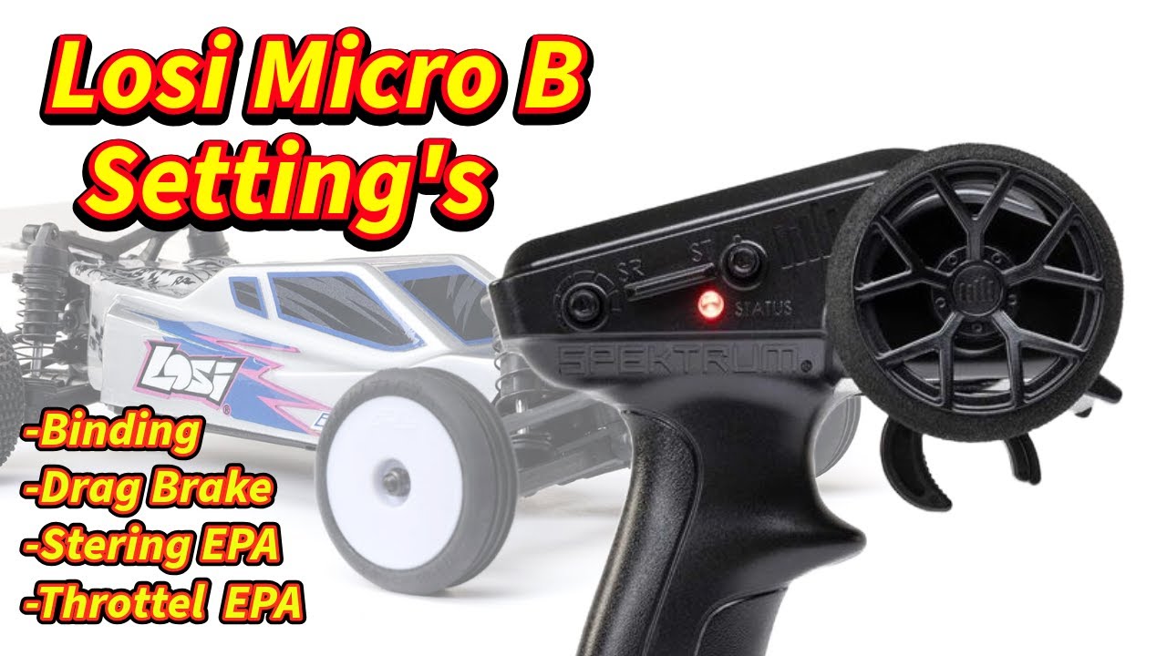Настройки передатчика Losi Micro B и T Spectrum SLT2. Привязка тормозов, рулевое управление, коне...