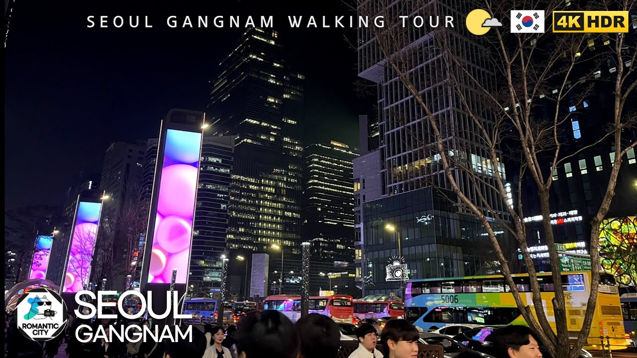 SEOUL Gangnam Walking Tour : The Epicenter Of Gangnam Style - 4K 60fps [Ultra HD]