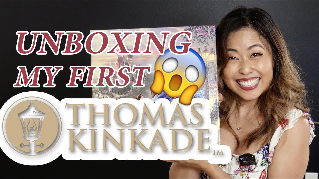 Thomas Kinkade Disney Unboxing | Is that sharpie on the canvas?!?!
