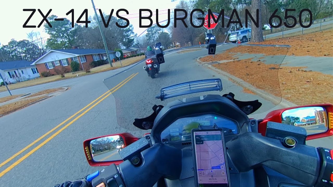 Kawasaki ZX-14 VS Suzuki Burgman 650